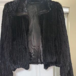 Real Black Mink Fur Coat from Fur Vault Great Condition